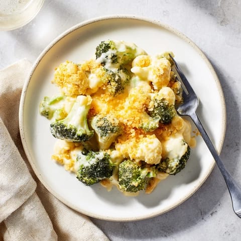 Savory Broccoli Casserole featuring a rich cheese sauce and buttery cracker topping, served alongside holiday roast chicken on a dinner table.