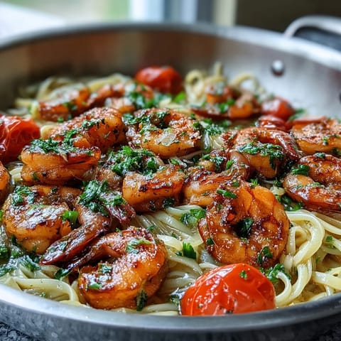 One-Pot Garlic Shrimp Angel Hair