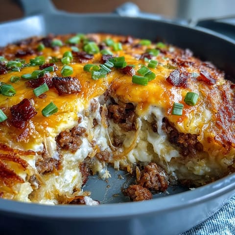 Overnight Amish Breakfast Casserole