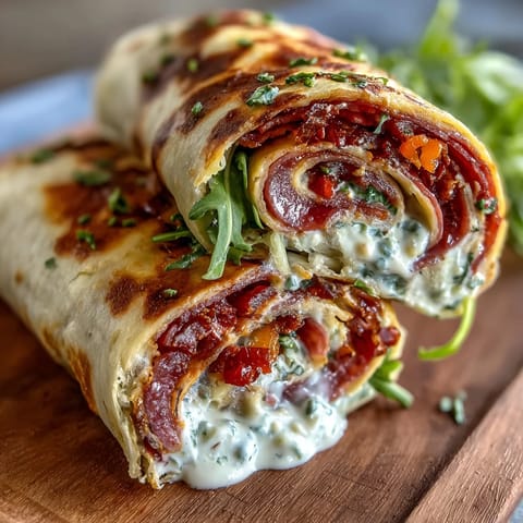 Vibrant Italian sub pinwheel wraps with layers of ham, salami, cheese, and fresh veggies, perfect for parties.