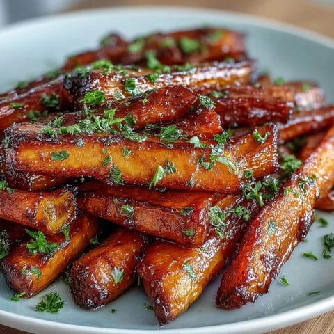 Honey roasted carrots and parsnips with a golden honey glaze, tender and caramelized for a sweet and savory side.