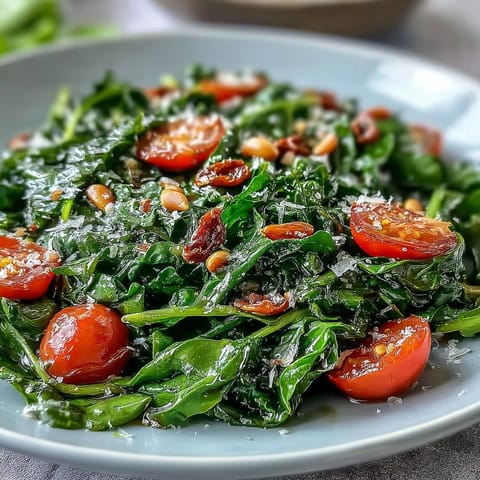 Vibrant dandelion greens salad with lemon vinaigrette and Parmesan shavings for a fresh Mediterranean starter.  