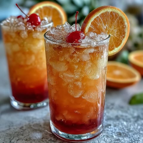 Ombre Sunrise Mocktail Grenadine