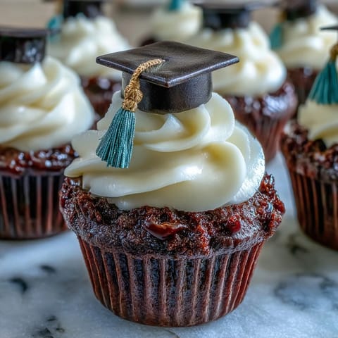 Simple Graduation Cupcakes Cap