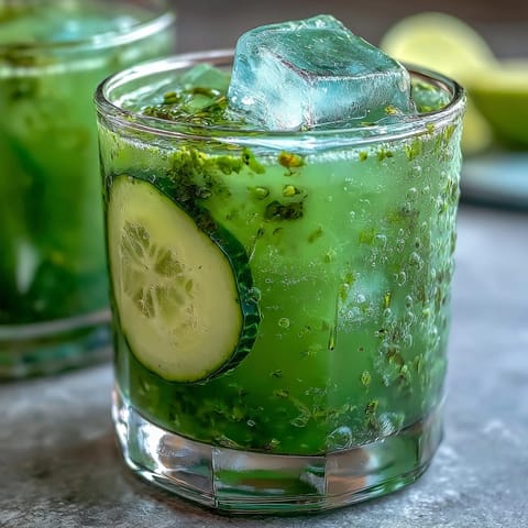 A vibrant pitcher of Green Detox Cucumber Mint Agua Fresca, artfully garnished.