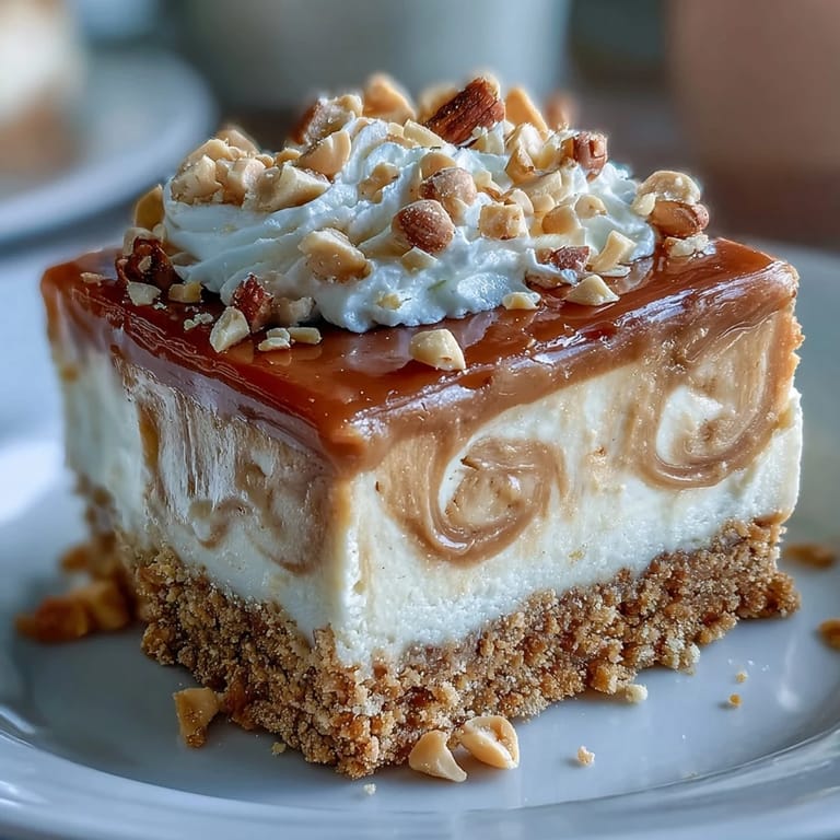 Individual serving of Nutter Butter Cheesecake with a Nutter Butter crust and peanut garnish, ideal for a peanut butter lover's dessert spread.