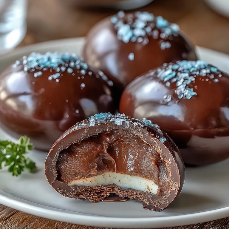 Homemade peanut butter eggs with glossy chocolate shell, perfect for Easter baskets or spring gatherings.