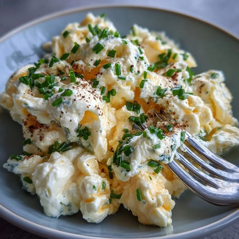 Savory cottage cheese and eggs, a comforting, easy breakfast ready in minutes.